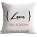 Monogramonline Inc. Personalized Couples Decorative Cushion Cover MOOL1032